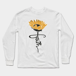 Faith Sunflower Long Sleeve T-Shirt